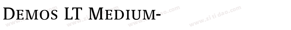 Demos LT Medium字体转换